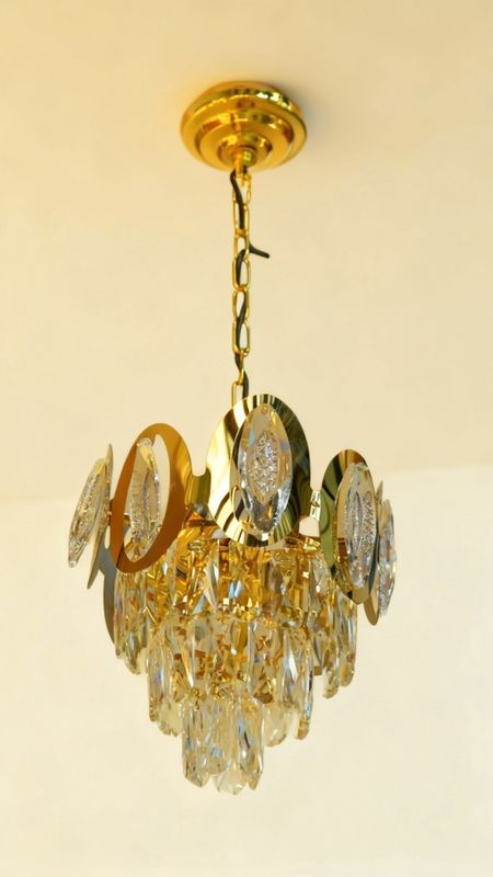 Imperial Cascade: The Oval Crown Crystal Chandelier
