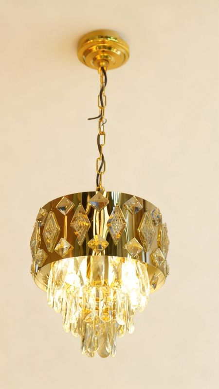 Imperial Halo: Crystal Crown Chandelier