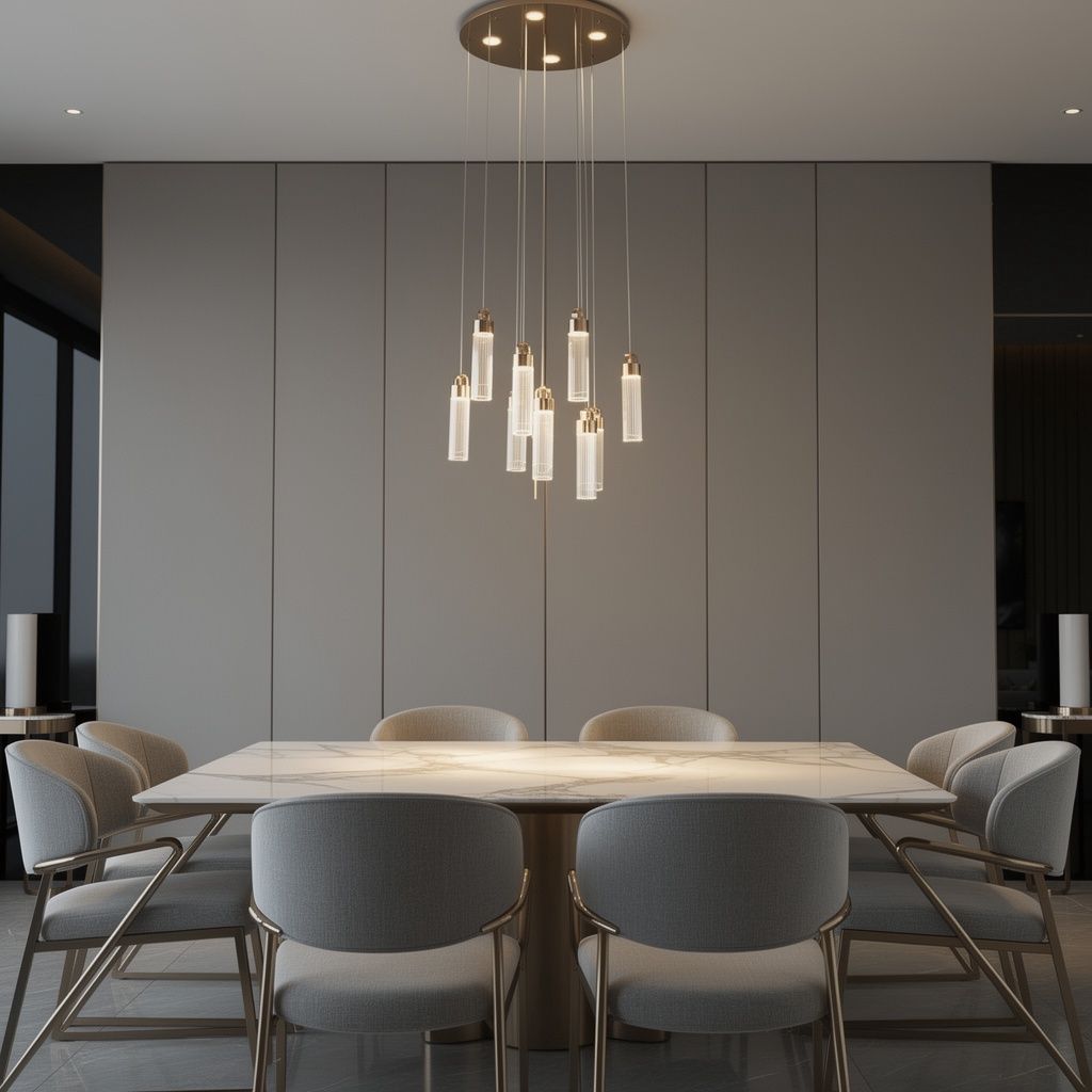 Aurelia Cascade: Multi-Drop Crystal Chandelier
