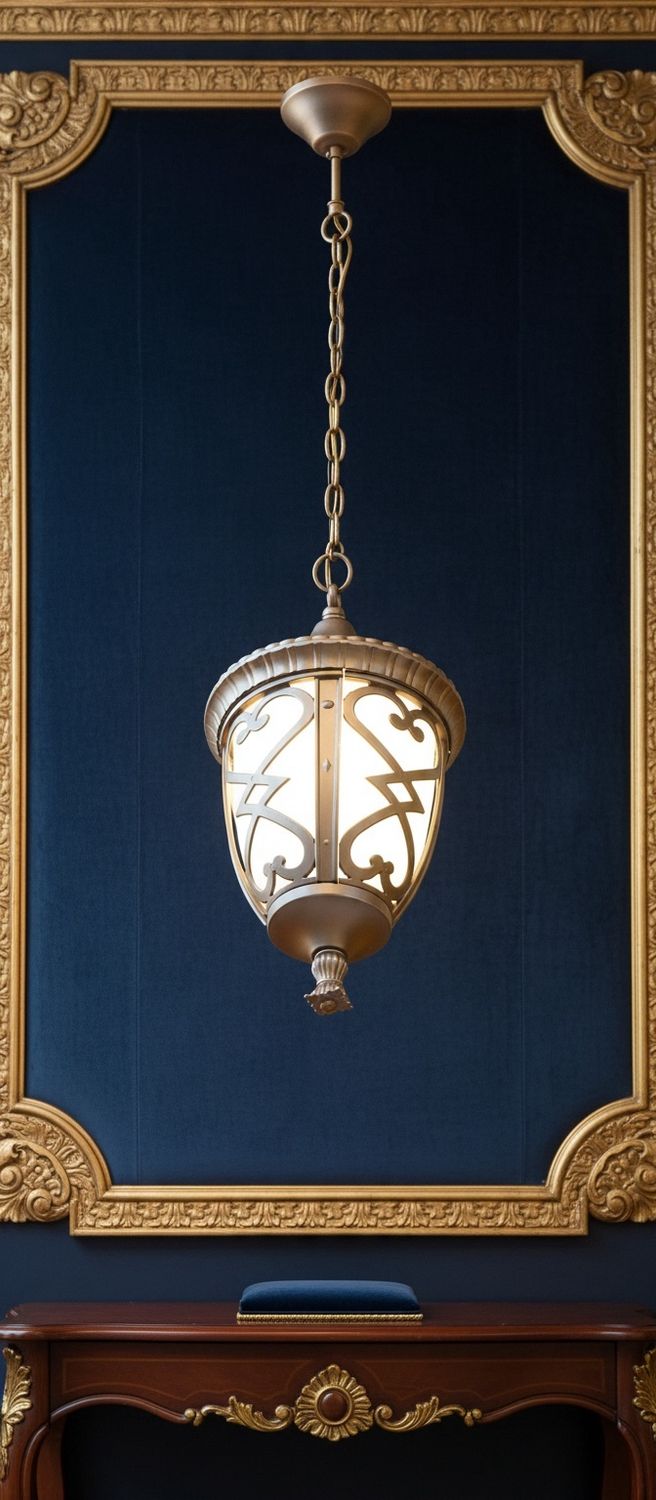 Regency Ember Twin Lantern Street Lamp – Crossed Iron &amp; Amber Frost