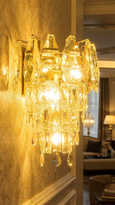 Imperial Halo Crystal Wall Chandelier