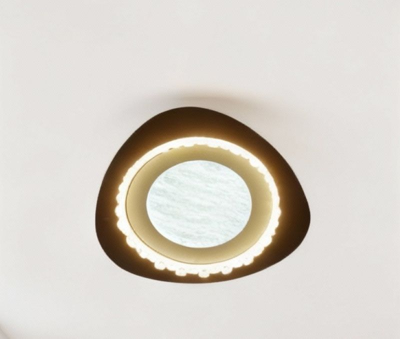 Aurelia Bloom-Asymmetric Crystal Flush Mount