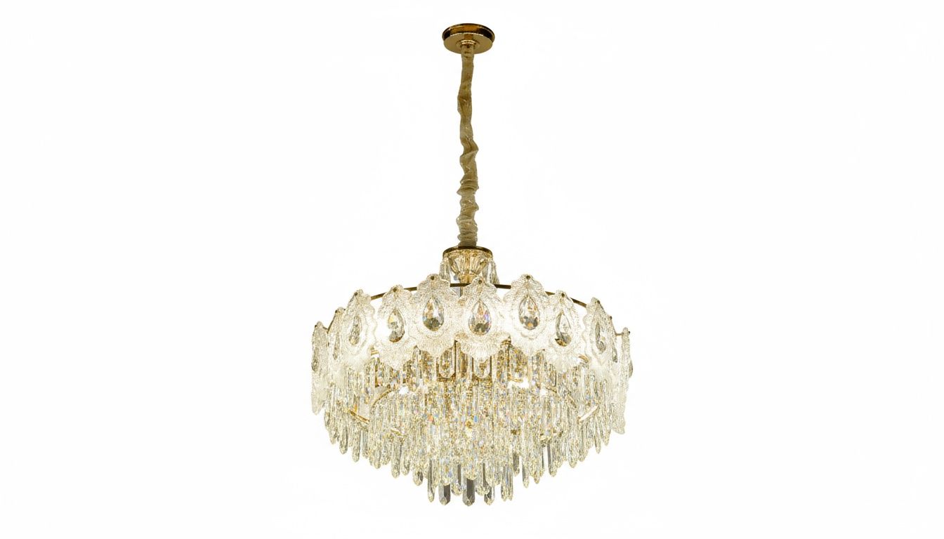 Royal Crest Crystal Chandelier / A Masterpiece of Elegance
