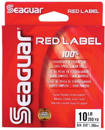10RM250 Red Label Saltwater Fluorocarbon - 10 Lb Tested