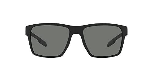 Native Breck Unisex Matte Black Frame Gray Lens Polarized Sunglasses
