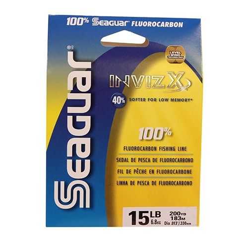 Seaguar InvizX Fluorocarbon Fishing Line, Clear-645879005055