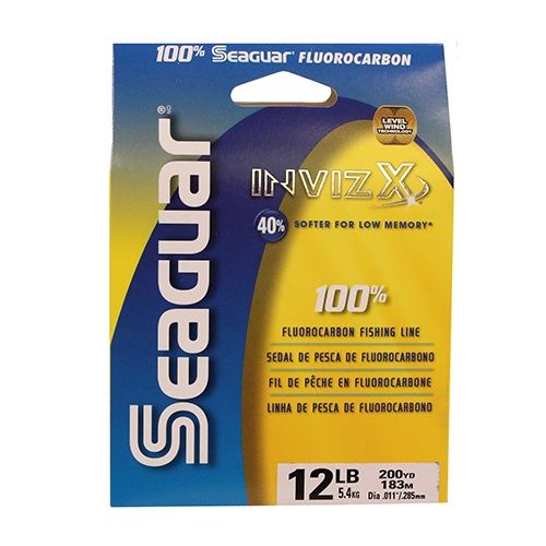 Seaguar InvizX Fluorocarbon Fishing Line, Clear-645879005048