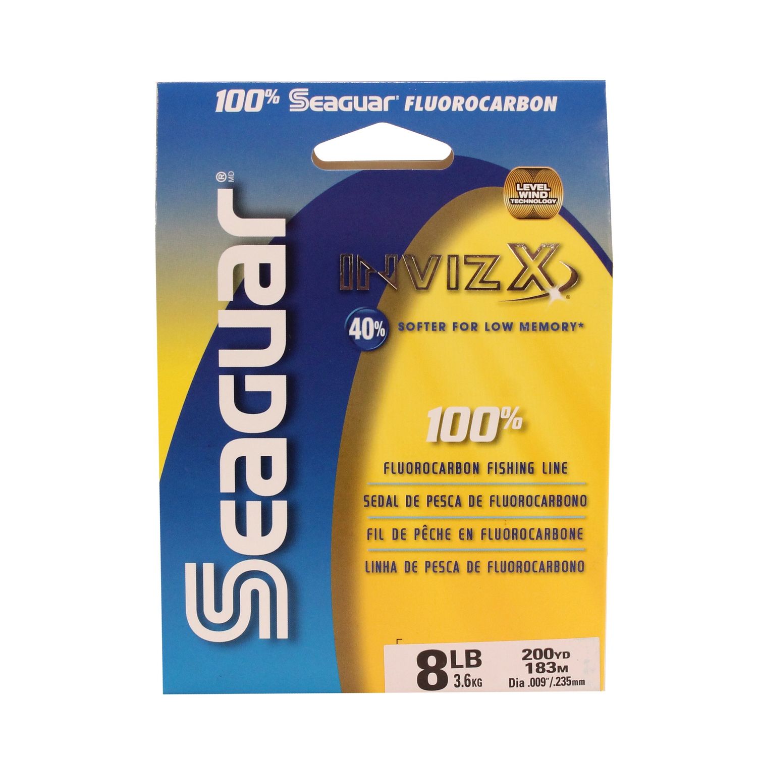 Seaguar InvizX Fluorocarbon Fishing Line, Clear