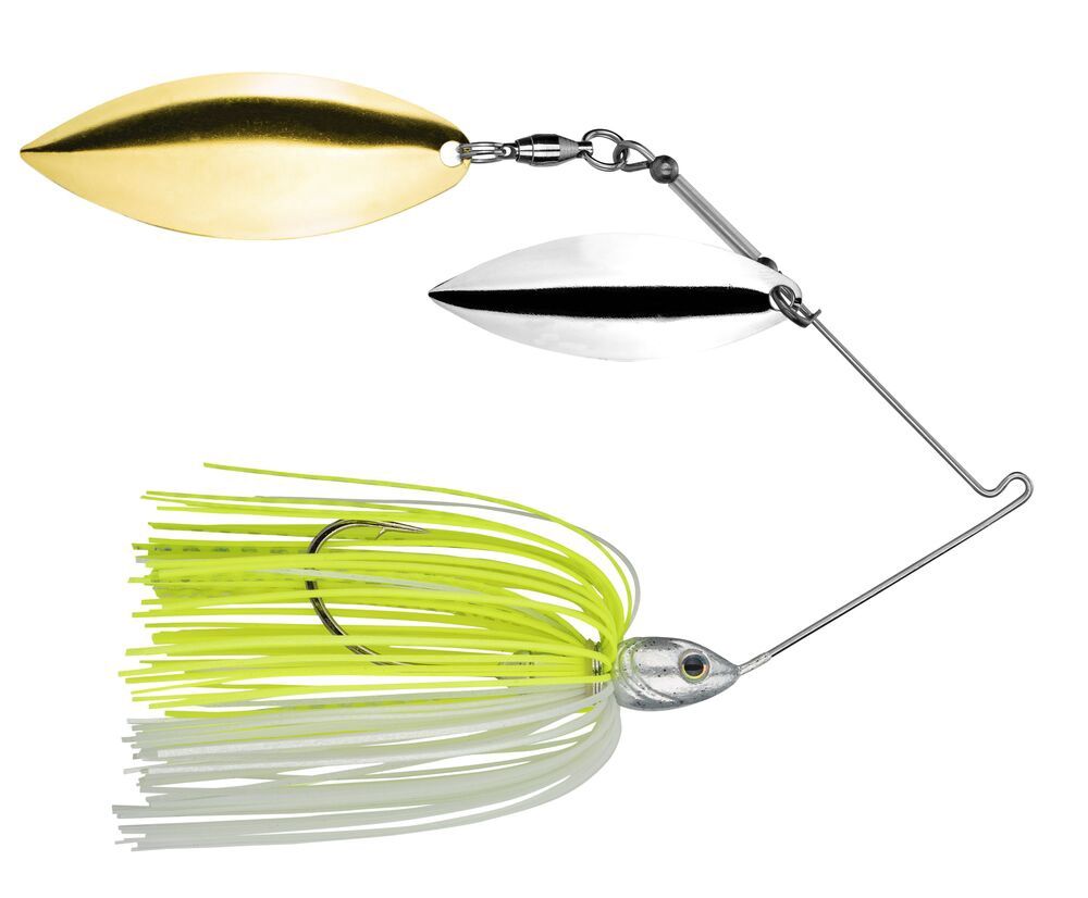 Tour Grade Spinnerbait Willow/Willow, Color: Chart/White, Weight: 1/2 oz