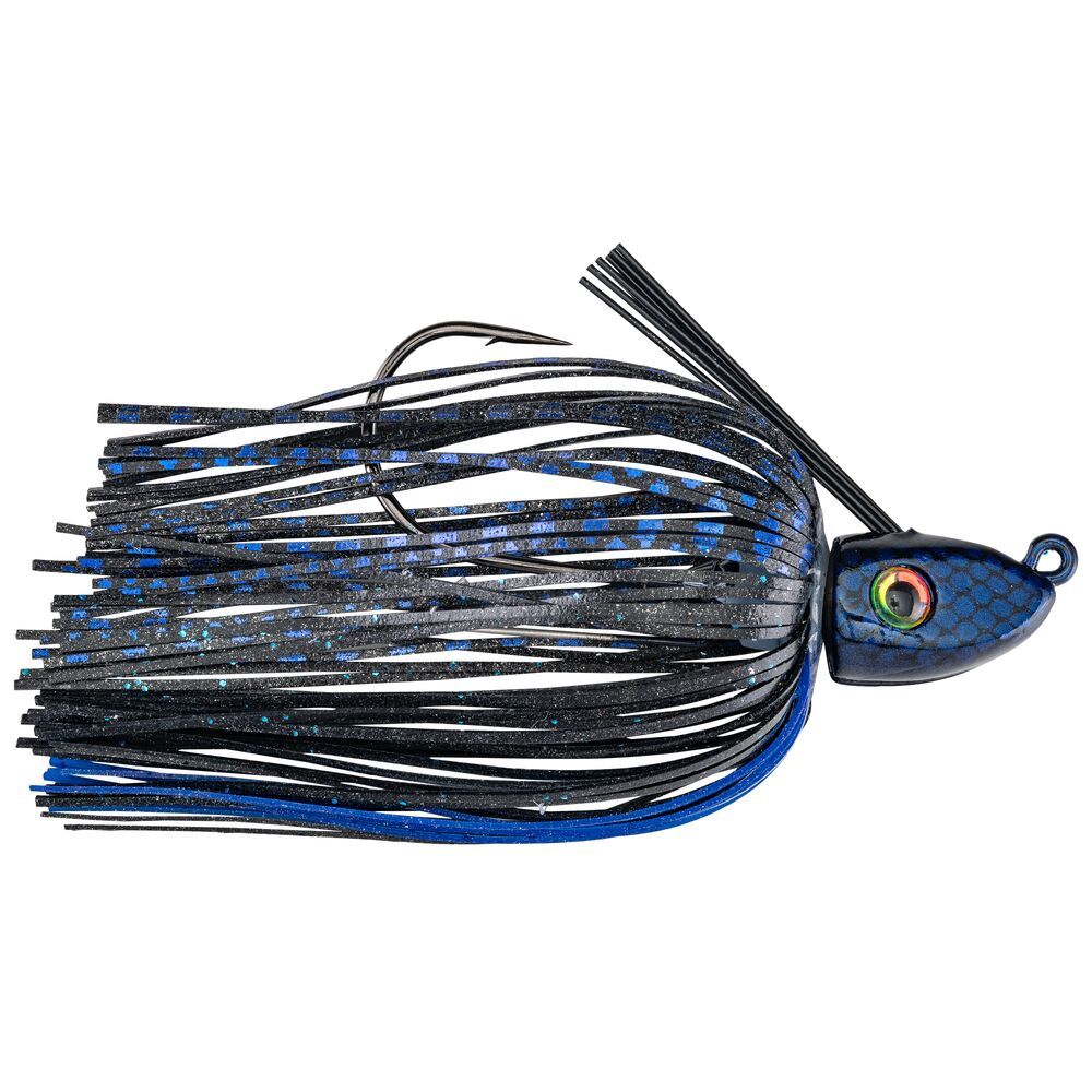 Tour Grade Swim Jig, Color: Black Blue, Weight: 3/8 oz