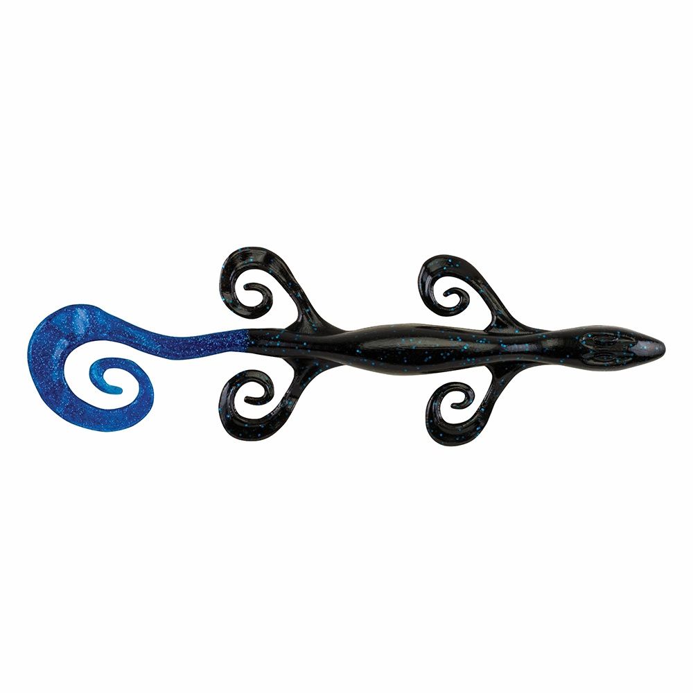 PowerBait Power Lizard - 6", Color: black blue