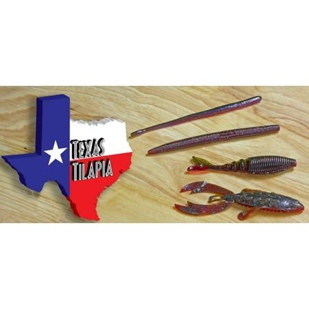 Yamamoto 4 Zako Swimbait (6 Pk), Color: Texas Tilapia