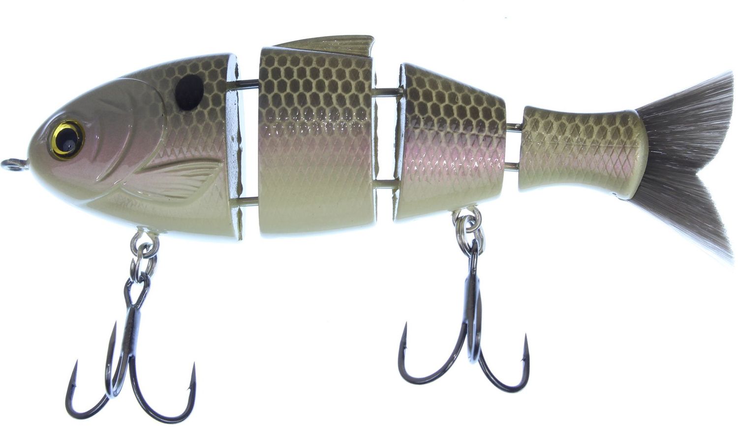 BUCCA BABY BULL SHAD 3.75in / 1/2 OZ #6 (1 PACK), Color: Gizzard Shad