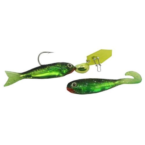 FLASHBACK MINI, Color: CHARTREUSE/FIRETIGER, Weight: 1/8 oz