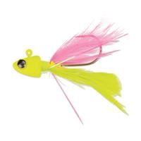 Pluck Hair Jig 1/8oz, Color: chartreuse minnow