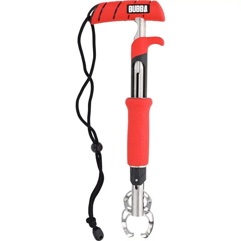 Bubba Fish Lip Grabber 60lb Scale, Black/Red
