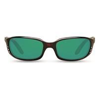 Costa Del Mar Brine Sunglasses 901714 - 11 Matte Black - Blu Mir 580g Men Oval