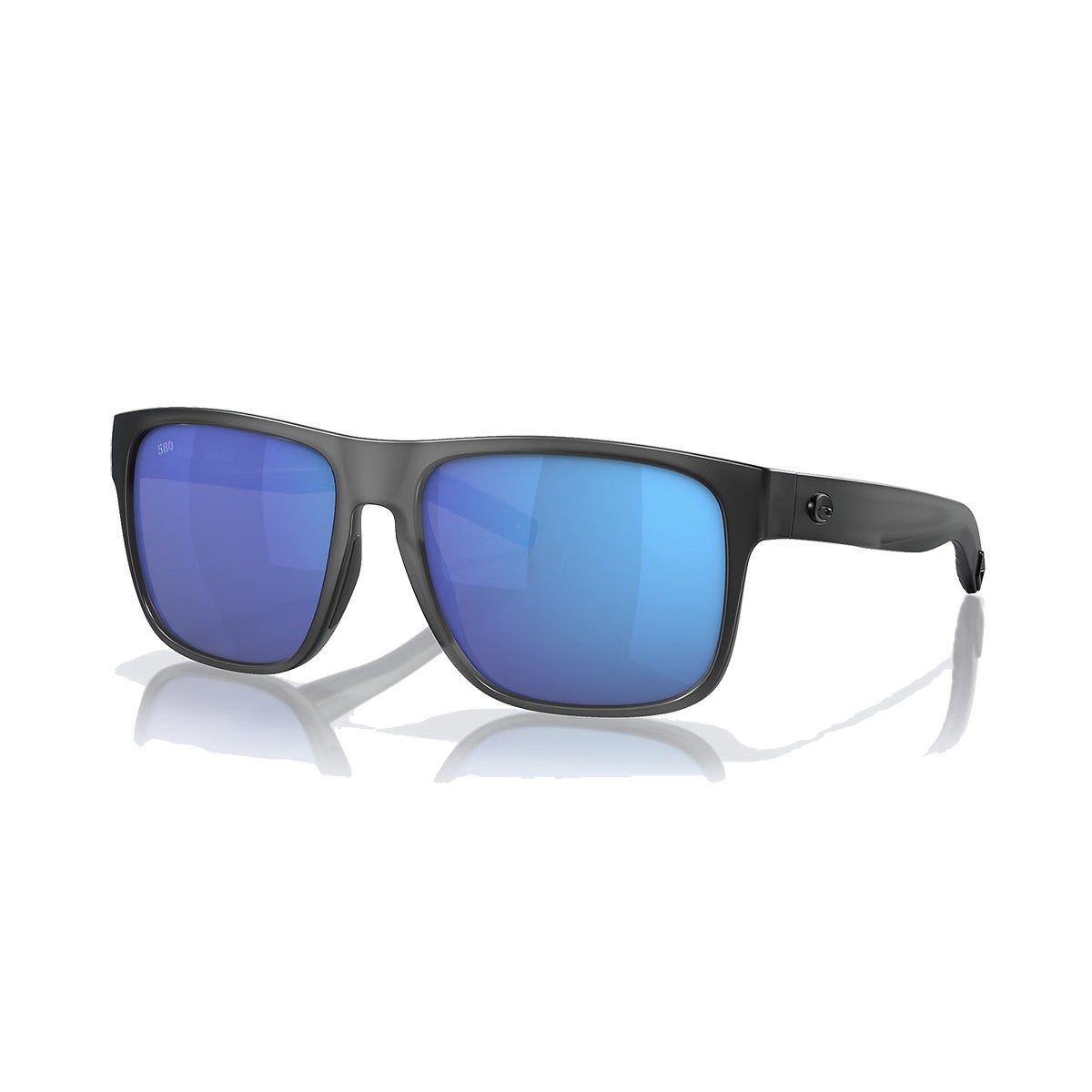 Costa Del Mar Spearo XL 580G Polarized Sunglasses in Matte Smoke Frame/Blue Mirror Lens