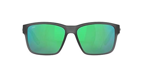 Costa Del Mar Paunch Sunglasses 904904 - Grey - Green Mirror 580g Men Square