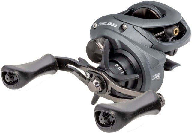 Lew's Speed Spool Baitcast Reel, 9+1 Bearings, 5.6-1 Ratio, Aluminum Frame, Graphite Sideplate, MCS Braking System, Speed Gears, P2 Super Pinion, Rulo