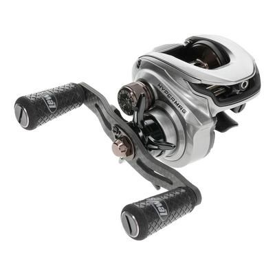 Team Lew's HyperMag Baitcast Reel, 10+1 Double Shielded Bearings, 7.5-1 Ratio, 1-PC Magnesium Frame, Carbon Fiber Drag, RH Retrieve, Silver, TLH1SHG2