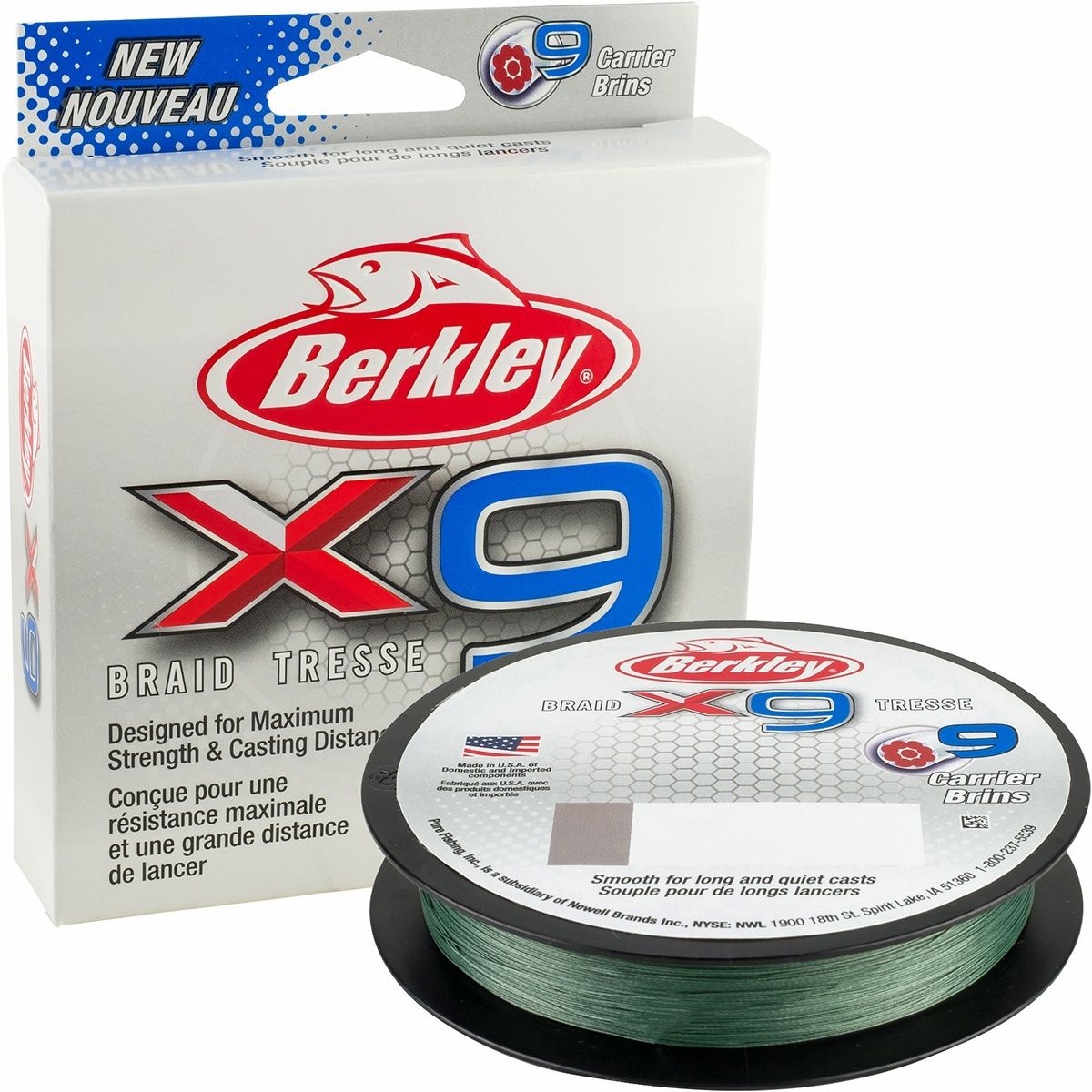 Berkley Braid Line X9 150 Yards, Weight: 15 lb