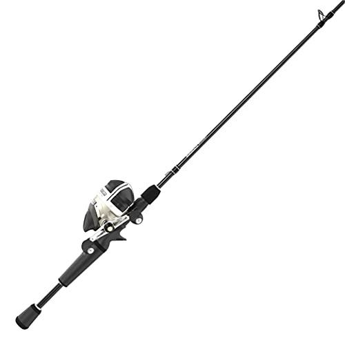 Zebco Bullet Mg Spincast Reel and Fishing Rod Combo 7-Foot Rod 1-PC Dark Silver