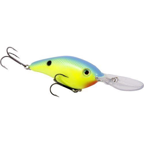 Strike King Pro Model 6XD Fishing Lure, Deep Diving Crankbait, Powder Blue Chartreuse, 1oz, HC6XD-561, HC6XD-561