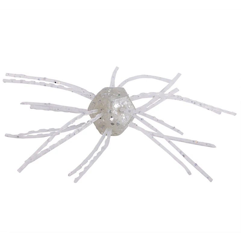 Strike King Tumbleweed Salted Softbait, 4 Pack, 3in, Pearl Flash, 12-36255