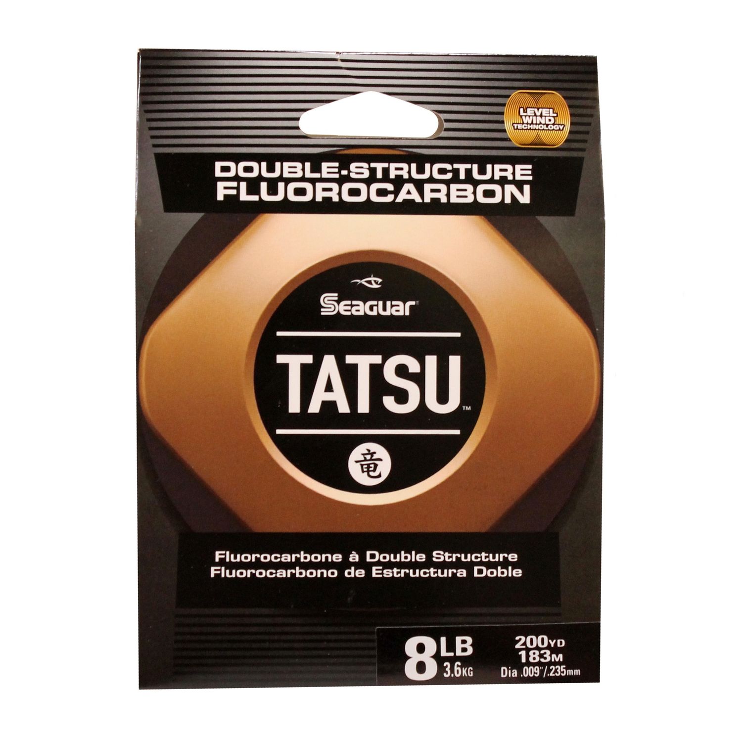 Seaguar Tatsu 100% Fluorocarbon Fishing Line(DSF) 8lbs 200yds Break Strength/Length - 08TS200