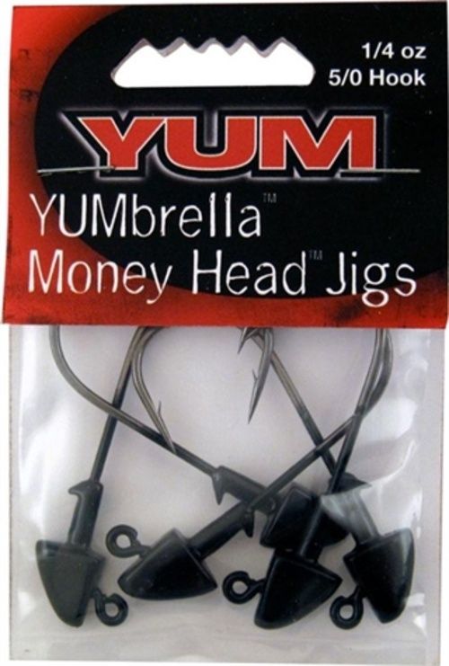 Yum Money Head, 5/0 Hook Soft Plastic, 1/4oz, 5/0 Hook, YBMHJ1451