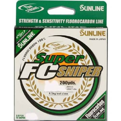 Sunline Super FC Sniper Fluorocarbon Line 14lb 200yd Natural Clear, 63038918