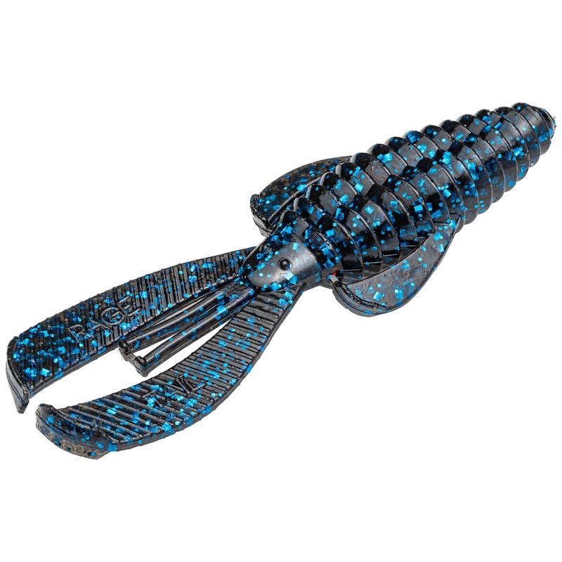Strike King Rage Baby Bug 3 Black Blue Flake 9pk