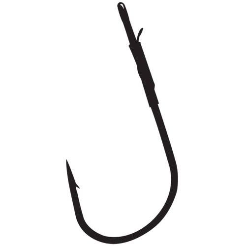 Gamakatsu Fin HC Worm W/WK Size 3/0 Black 4pk