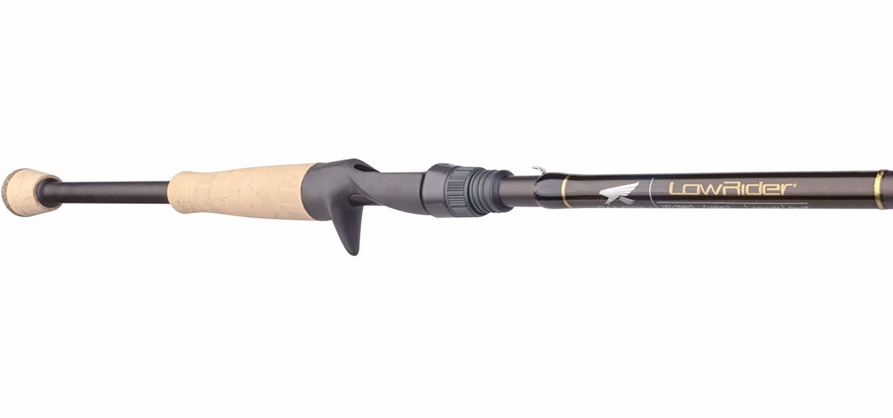 Falcon Rods Lowrider Casting Rod, Weightless Worm, Medium Heavy, Black, 6 Ft7 in, LFC-67MH