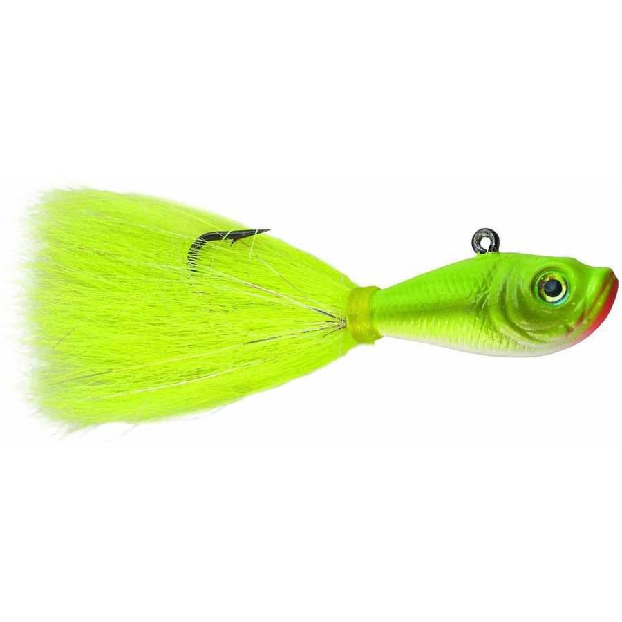 Spro Prime Bucktail Jig 1/2oz, 4/0 Hook, Crazy Chartreuse, SBTJCC-1/2
