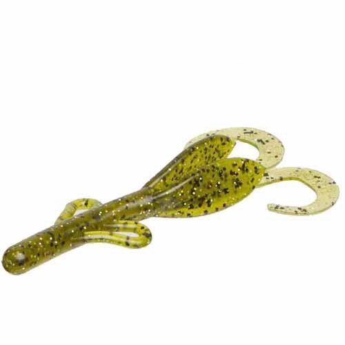 Zoom Baby Brush Hog Creature Bait, 12 Pack, 4in, Watermelon Magic, 42283