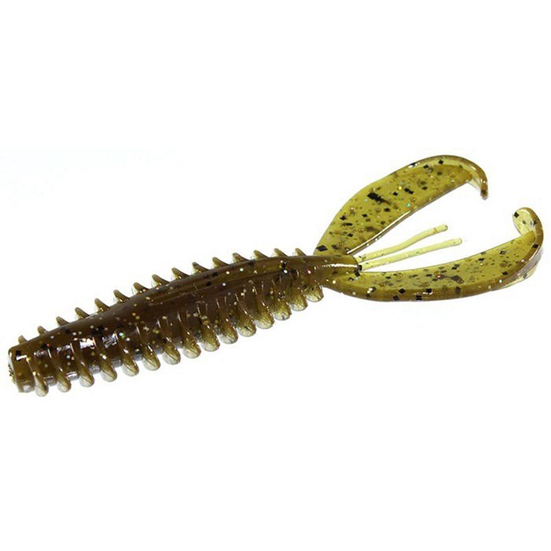 Zoom Z-Craw Jr, 8 Pack, 3.5in, Green Pumpkin Magic, 130284X