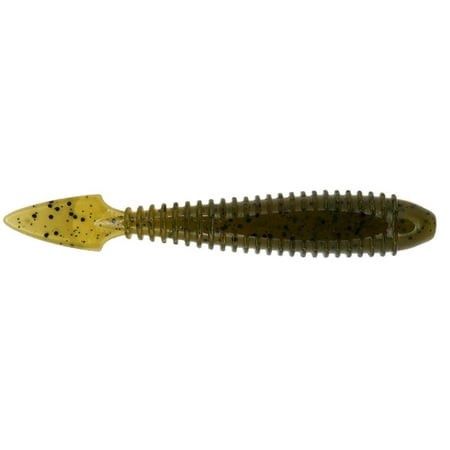 BassMooch 4.25 Shovel Tail (6 Pk), Color: green