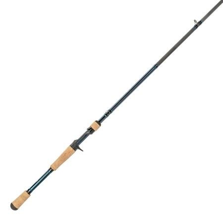 Lew's LFS Casting Rod, 7ft 2in, 1-PC Rod W/ Medium and Moderate, LFS-X3 Blank, Cork Split-Grip, Fuji Concept O Guides, Full Contact Reel Seat, Blue/Bl