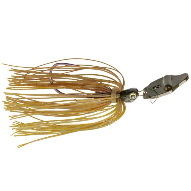 Strike King Rattling Thunder Cricket Bladed Jig, 1/2oz, 2.5in, Green Pumpkin, 12-36316