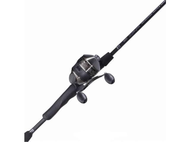 Zebco 33 Black Spincast Reel and Rod Combo, 6ft 2-PC Graphite Rod W/ ComfortGrip Handle, QuickSet Anti-Reverse Reel W/ MicroFine Drag, Black, 33BL602M
