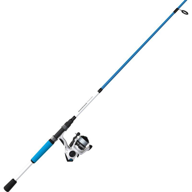 Zebco Roam Spinning Reel and Fishing Rod Combo 6-Foot 6-Inch 2-Piece Rod Size 30 Reel Blue