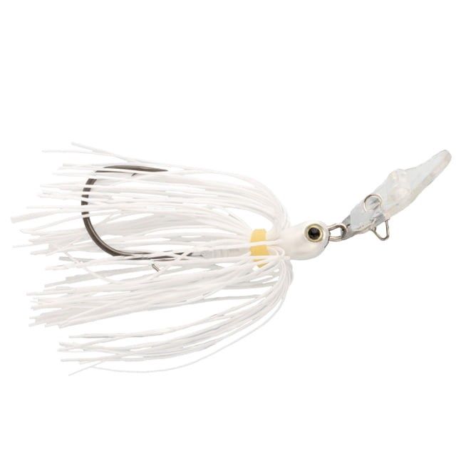 Strike King Rattling Thunder Cricket Bladed Jig, 3/8oz, 2.5in, White, 12-36302