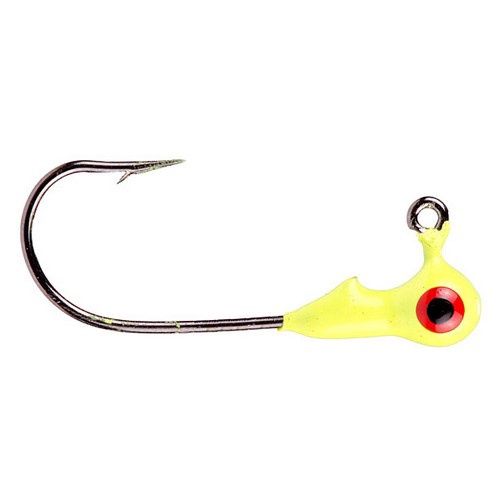 Mr Crappie Jig Head 1/8 Chartreuse 8pk
