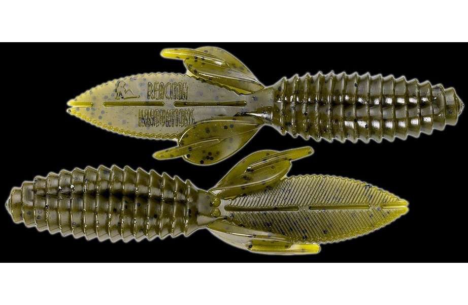 Reaction Innovations Sweet Beaver Soft Plastic Fishing Lure 4.20 Green Pumpkin