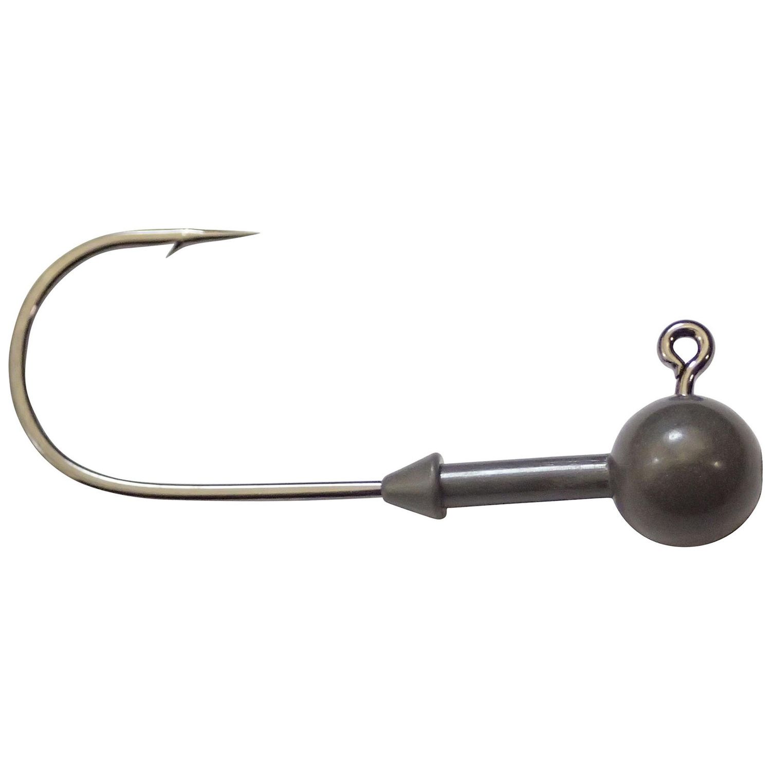 Keitech Tungsten Super Round Jig Head, 1/4oz, Custom #3/0 Hook, Gray, 2 per Bag, SR3014