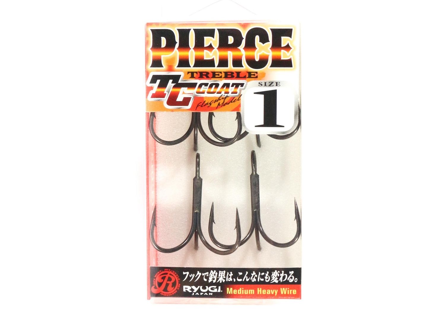 Ryugi HPT044 Pierce Mittelschwere Drillinge, Größe 1 (1635)