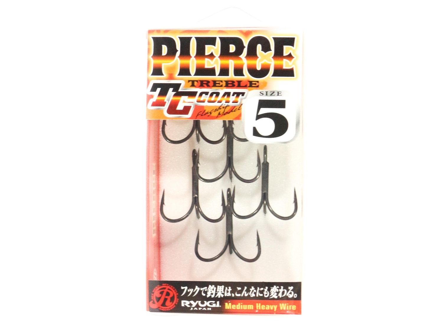 Ryugi HPT044 Pierce Mittelschwere Drillinge, Größe 5 (1673)