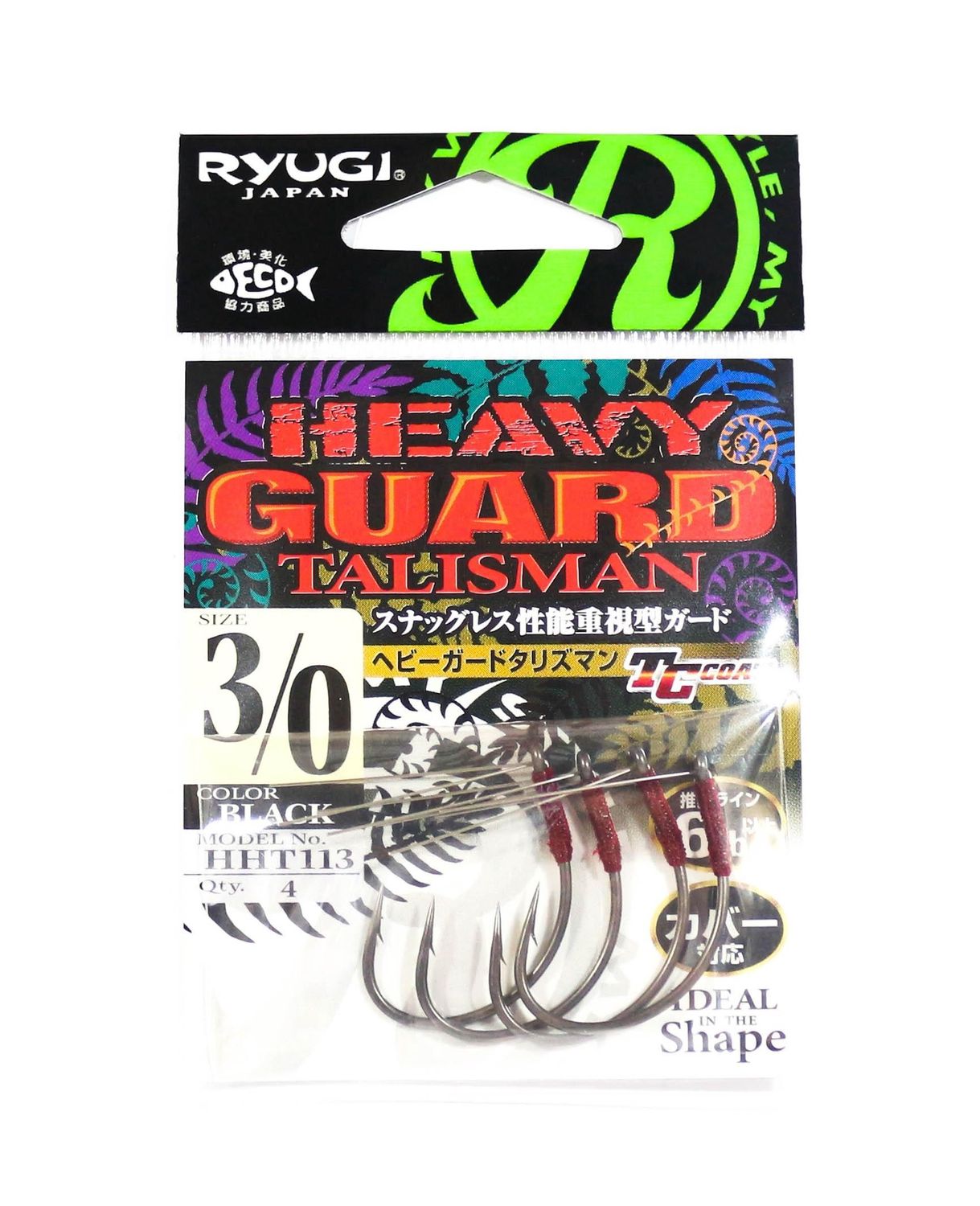 Ryugi HHT113 Heavy Guard Talisman-Haken, Größe 3/0 (6470)